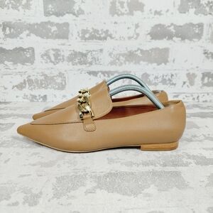 New LINEA PAOLO Mabel Pointed Toe Loafer In Light Tan F517